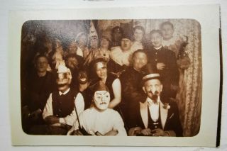 Vintage Photo: Group Of People Ready For Carnival Costume Party C.  1950 Fo.  940