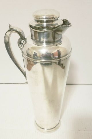 Vintage Gorham Silver Plated Cocktail Shaker Y538 4 Pints