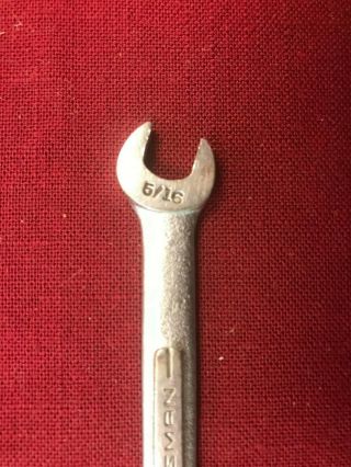 Vintage Craftsman =v Series= 1/4 " X 5/16 " Double Open Box Wrench Forged In Usa