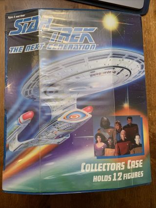 Star Trek The Next Generation Tng Vintage 1993 Collectors Case Holds 12 Figures