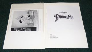 WALT DISNEY PINOCCHIO 1992 MOVIE PRESS KIT JIMINY CRICKET GEPPETTO 2