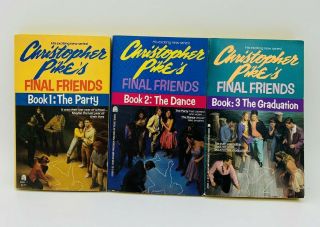 3 Christopher Pike Books Final Friends Series Complete Young Adult Horror Vtg