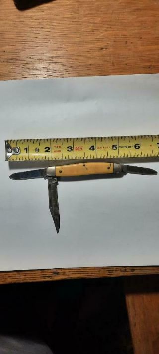 Vintage Kutmaster 3 Blade Folding Pocket Knife Utica Ny Usa