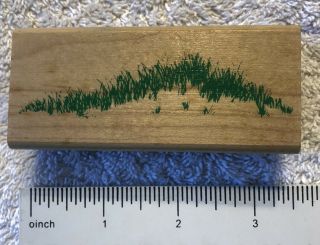 Vintage Grass Hill Rubber Stamp By Posh Impressions 1996