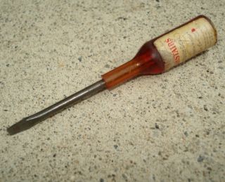 Vintage Carstairs White Seal Blended Whiskey Miniature Screwdriver Advertising