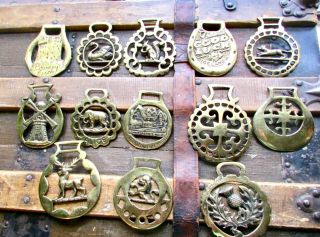 Vintage Brass Horse Harness Medallions - You Pick - Ireland - Discounts