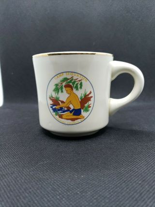 Vintage Boy Scouts Coffee Mug Cup Bsa Camp Sequassen Quinnipiac Council