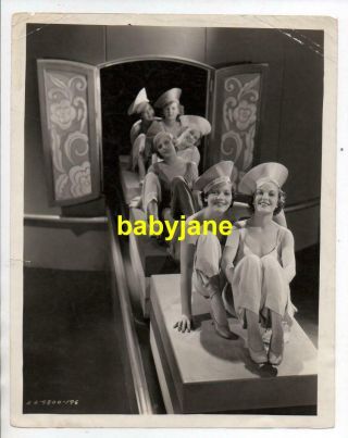 Mary Lou Dix Jancie Jarratt Orig 8x10 Photo Ice Cream Fantasy 1934 Kid Millions
