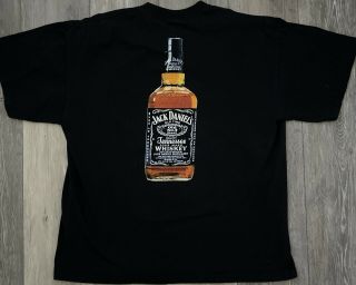 Vtg Jack Daniels Whiskey Bottle I Know Jack 2005 Black T Shirt Adult Xl