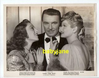 Lucille Ball George Brent Vera Zorina 8x10 Photo 1946 Lover Come Back