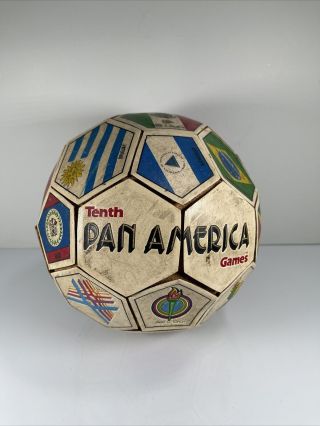 Vintage Soccer Ball 1987 10th Pan America Games Fifa