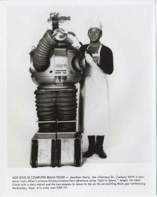Lost In Space Tv Sci Fi Series Jonathan Harris Dr Smith Robot Orig 8x10 Photo