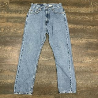Levis 505 - Vtg 90s Light Wash Straight Blue Jeans,  Fits Mens 28 W X 30 L