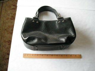 Kate Spade York Pebble Leather Black Satchel Vintage Handbag Purse
