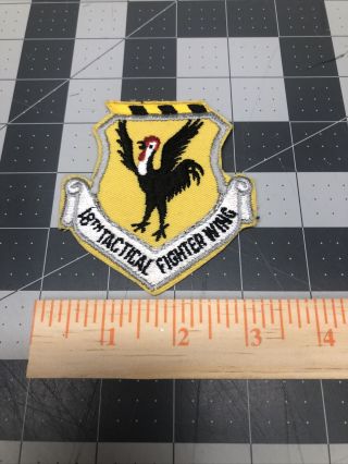 Us Air Force 18th Tactical Fighter Wing Patch Vintage