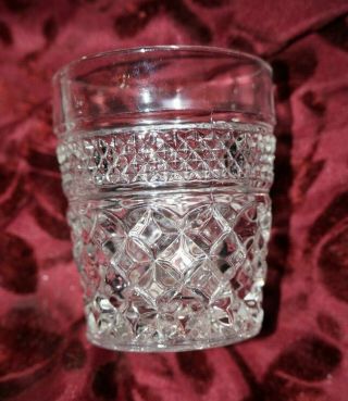 4 Vintage Anchor Hocking Wexford Glass Tumblers 4 Inch Tall