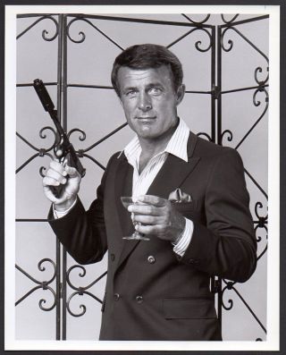 Robert Conrad W.  Gun A Man Called Sloane Vint Orig Tv Photo Handsome Actor