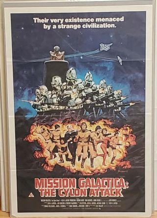 Mission Galactica The Cylon Attack (1979) One Sheet Movie Poster Bsg