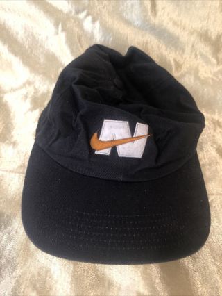 Vintage Nike Black Cap Made In Taiwan H8cch One Size Fits All