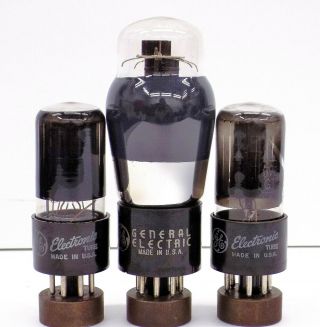 A Trio Of Vintage General Electric 6v6gt/g Vacuum Tubes.  1 Money