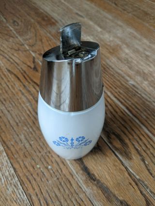 Vintage Gemco Blue Cornflower Corning Ware Salt Pepper & Sugar Shaker 2