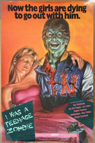 I Was A Teenage Zombie Dvd Movie Poster 1 Sided 26x40 Michael Rubin