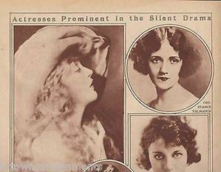 Silent Movie Actresses Betty Blythe Priscille Dean Vintage 1920s Poster Print