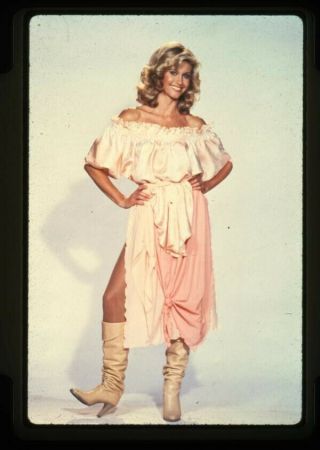 Olivia Newton John Glamour Pose In High Heels Xanadu 35mm Transparency