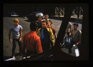West Side Story Russ Tamblyn Confront George Chakiris 35mm Transparency