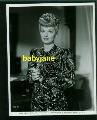 Lucille Ball Vintage 8x10 Photo 1946 Lover Come Back $4000 Travis Banton Gown