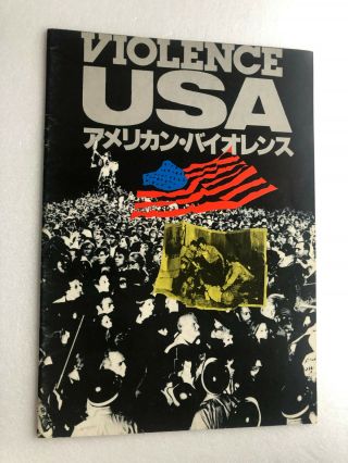 Japan Movie Souvenir Program " The Killing Of America " (violence U.  S.  A. ) 【m01】