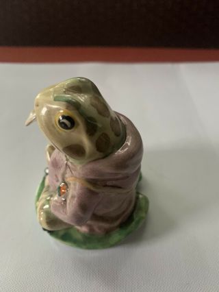 Vintage Royal Albert England Beatrix Potter Jeremy Fisher Frog Figurine 1989 2