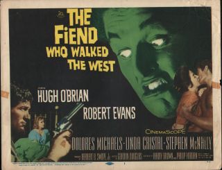 The Fiend Who Walked The West Orig 1958 Movie Poster Hugh O 