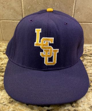 Vintage Lsu Louisiana State University Fitted 7 3/8 Cap Hat Pro Line Ncaa