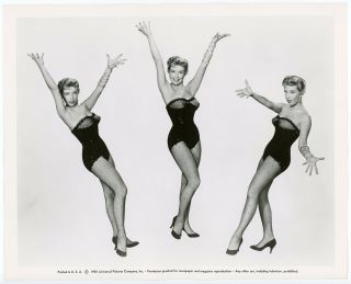 1954 Gloria Dehaven Vibrant Leggy Pin - Up Triptych Glamour Photograph