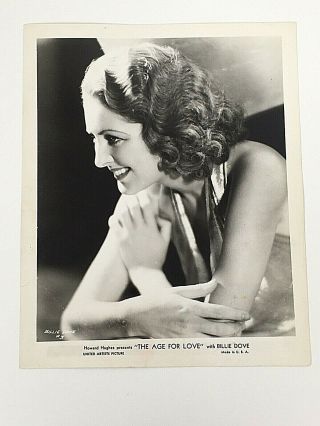 Billie Dove Black White Photo 8 X 10 1930s The Age For Love Numbered
