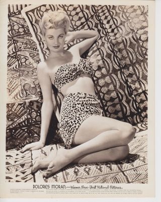 Rare Dolores Moran Leggy Barefoot Swimsuit Pin Up 8x10 Photo