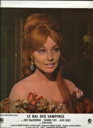 The Fearless Vampire Killers 1968 French Mgm Lobby Card Sharon Tate