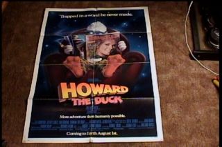 Howard The Duck " B " Orig Movie Poster 1985 Fantasy