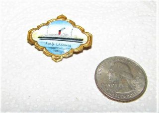 Wwii Vintage Rms Laconia Pin - Ship Sunk By German U - Boat