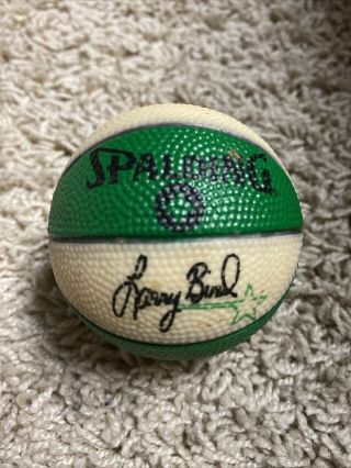 Vintage Spalding Micro Mini Larry Bird Basketball - Rare Boston Celtics