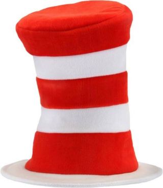 Dr Seuss - Cat In The Hat Adult Velboa Hat (elope)