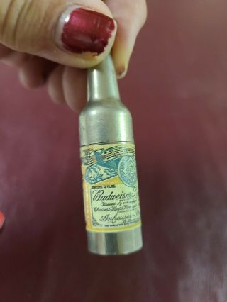 Vintage Anheuser Busch Beer Bottle Shaped Lighter 2
