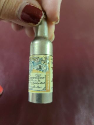 Vintage Anheuser Busch Beer Bottle Shaped Lighter 3