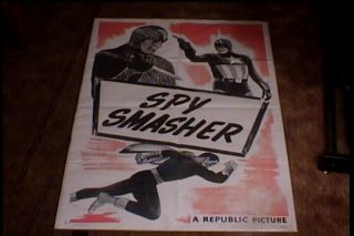 Spy Smasher Stock Orig Serial Movie Poster 