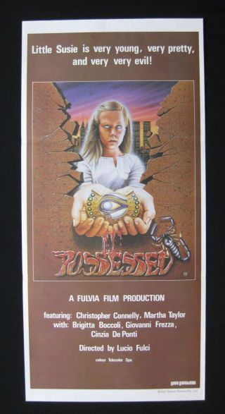 Possessed 1983 Orig Australian Daybill Movie Poster Lucio Fulci Horror Egyptian