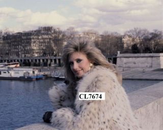 Morgan Fairchild Wearing A Fur Coat In Paris,  France Photo