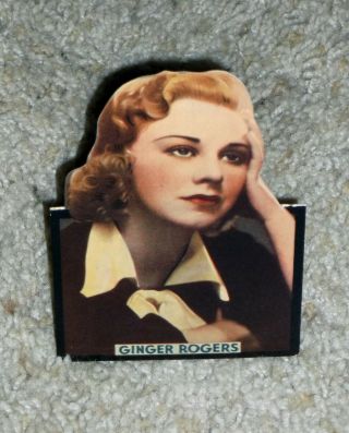 1938 Movie Star Self Standing Die Cut Counter Display Ginger Rogers 432