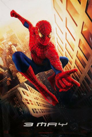 Spider - Man 2002 Movie One Sheet Teaser Poster,  Rolled