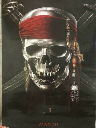 Pirates Of The Caribbean Movie Poster - 2 Sided - 27x40 "